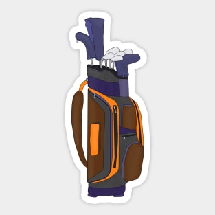 Extraordinary golf bag Sticker